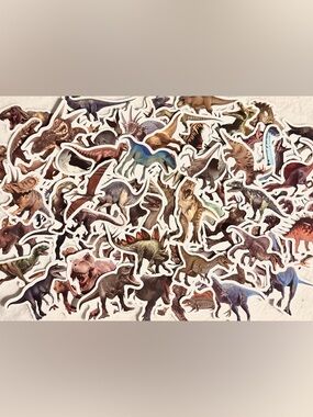 💜 Set of 30 Random Dinosaur Stickers